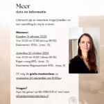 Meer data en informatie