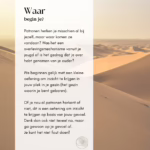 Waar begin je?