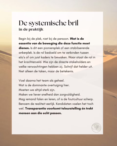 De systemische bril in de praktijk