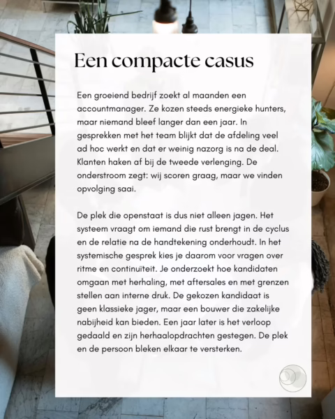 Een compacte casus